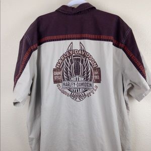 Harley Davison Short Sleeve Button Down 3XL?